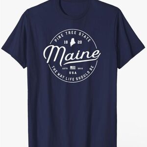 Maine State Graphic T-Shirt XL